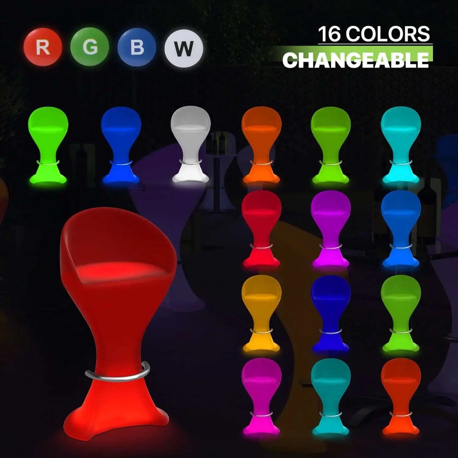 LED Stools Rental in Jamaica